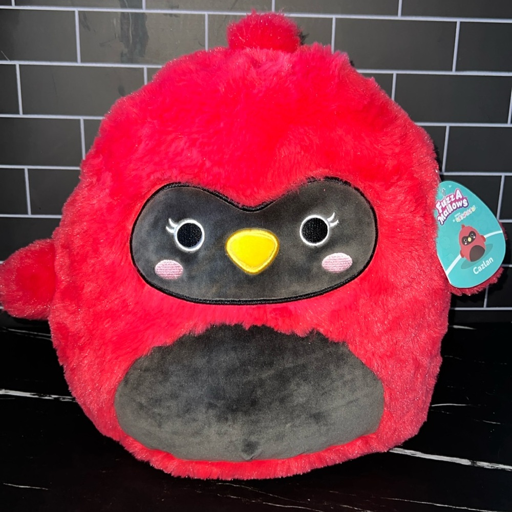Cazlan the Red Cardinal Bird FuzzAmallows